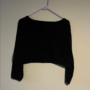 Cotton On Black Cropped Long Sleeve